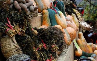 封開2019春節(jié)民俗廟會喜降龍山景區(qū)，農(nóng)副產(chǎn)品年味濃